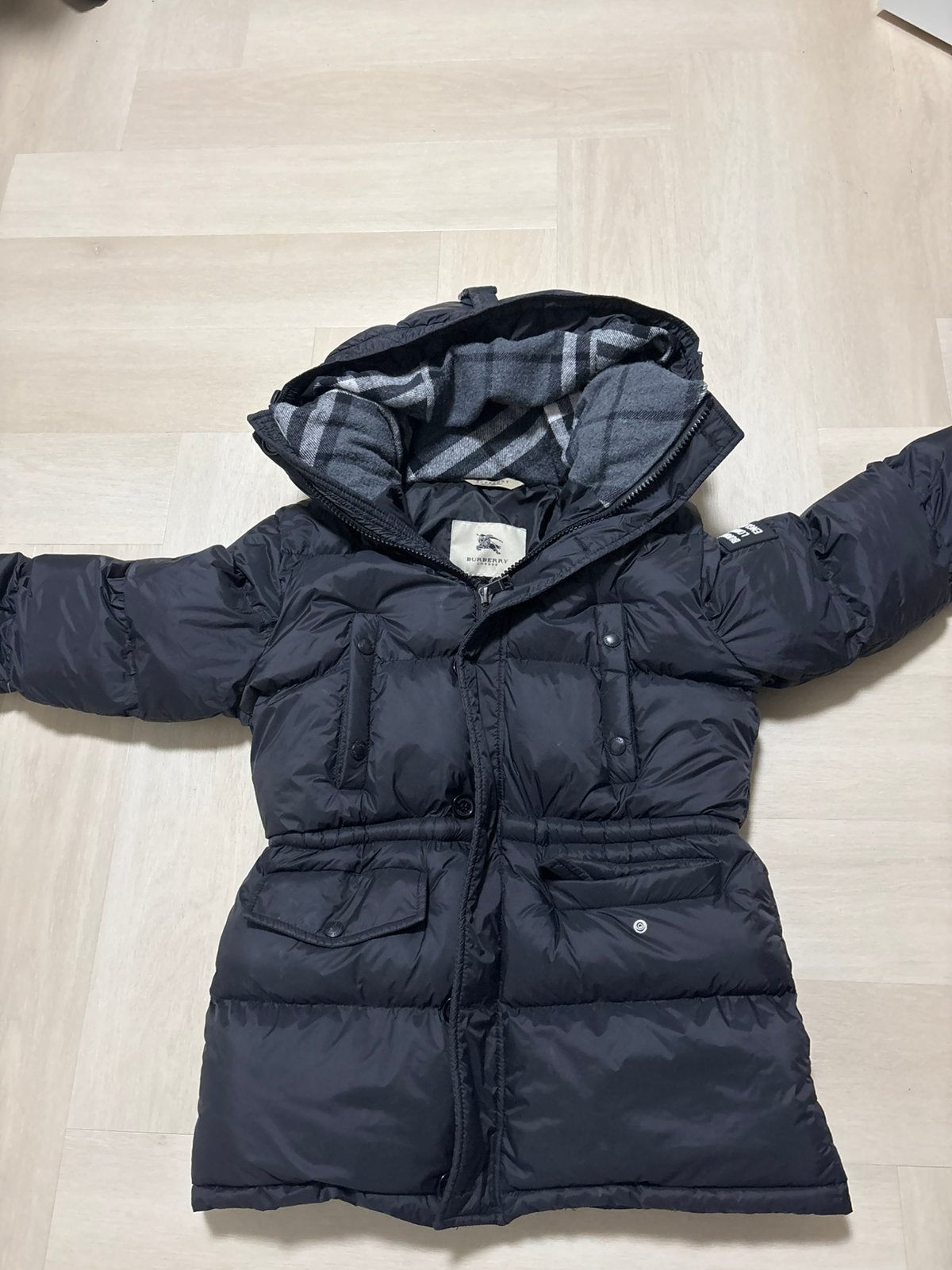 Burberry jas, Ophalen of Verzenden, Zo goed als nieuw, Zwart