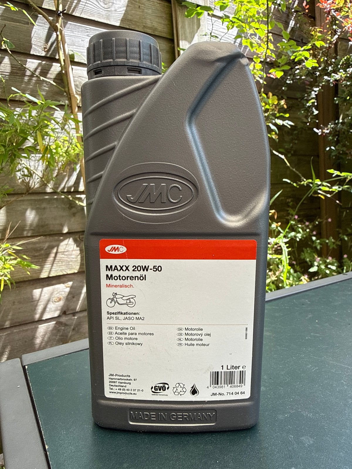 JMC MAXX 20W-50 Motorolie - 1 Liter, Ophalen, Nieuw