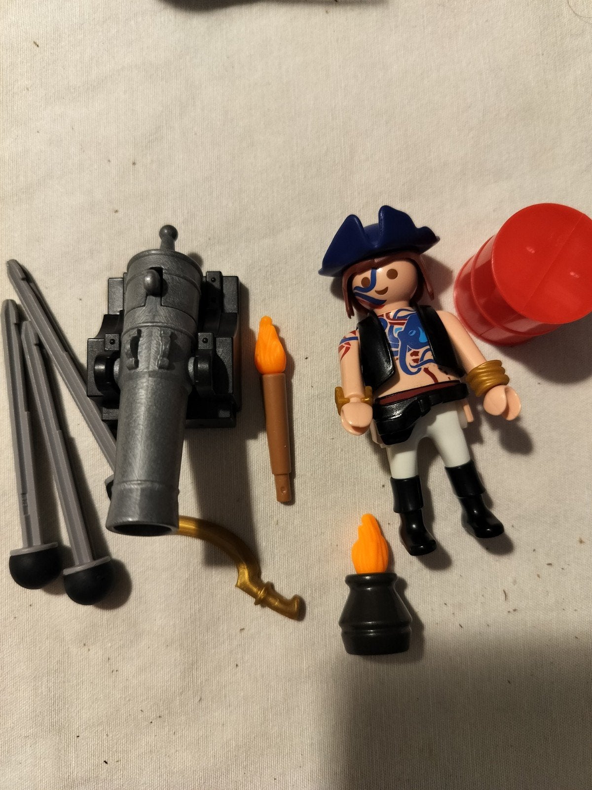 Playmobil Piraat met kanon en accessoires, Ophalen of Verzenden, Jongen of Meisje