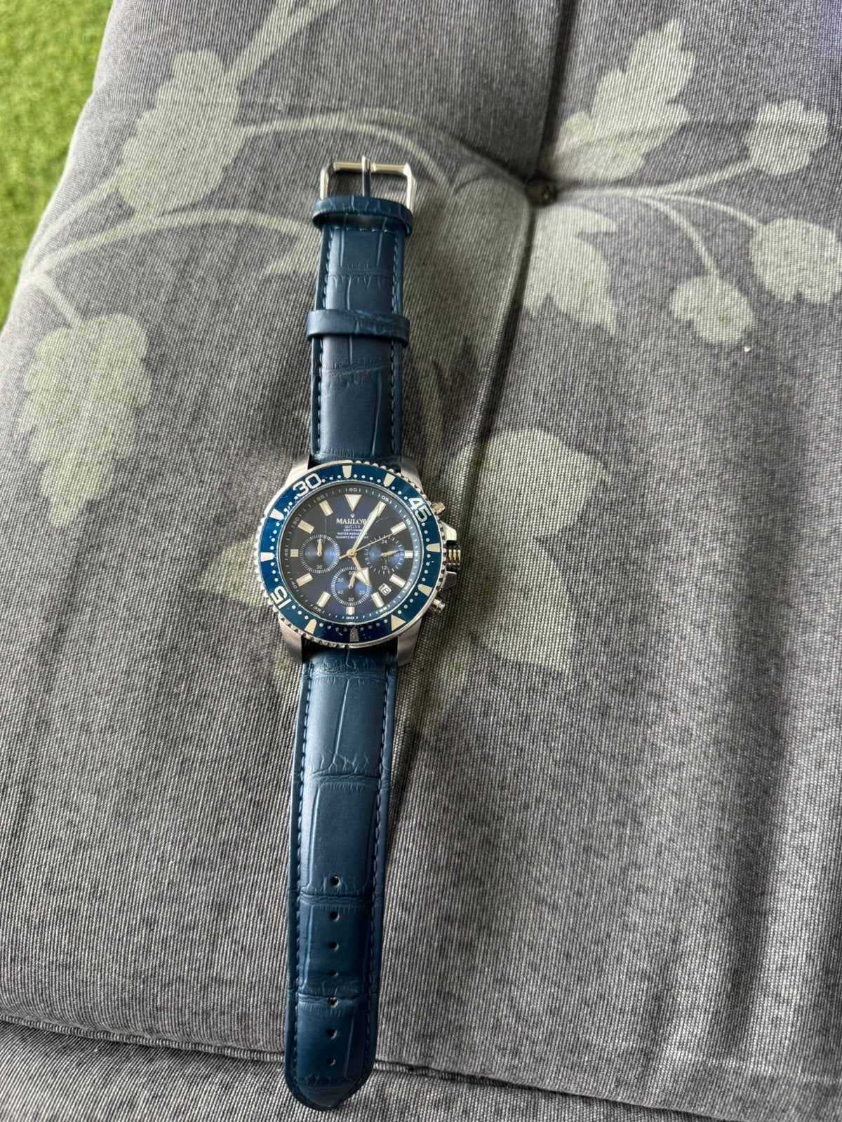Heren horloge water dicht 10 atm, Sieraden, Tassen en Uiterlijk, Ophalen, Zo goed als nieuw, Staal, Overige merken