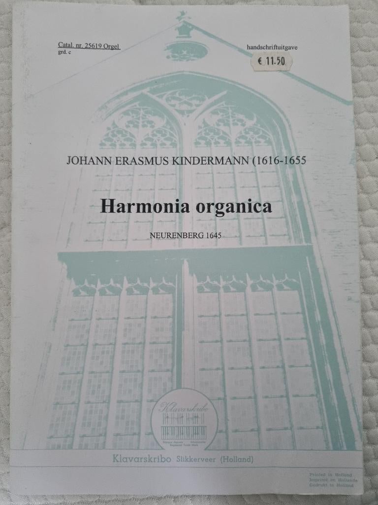 Klavarskribo, J. E. Kinderman - Harmonia organica, Ophalen of Verzenden, Gebruikt, Artiest of Componist, Religie en Gospel
