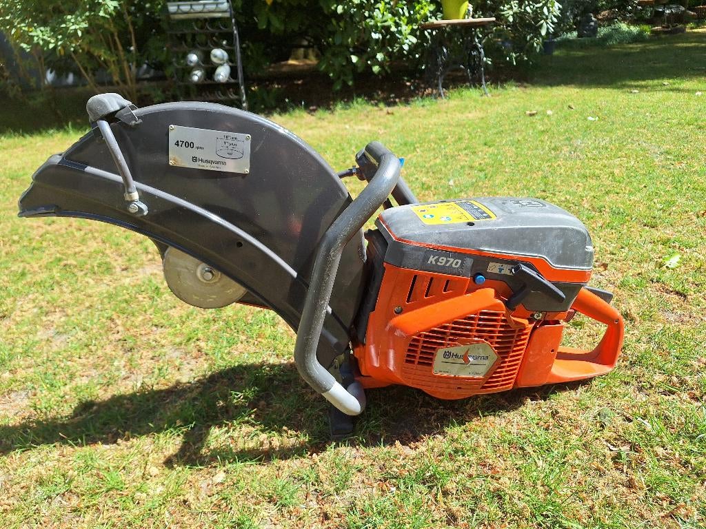 Husqvarna K970 betonzaag nieuwstaat, Ophalen, 70 mm of meer, Kettingzaag, Zo goed als nieuw