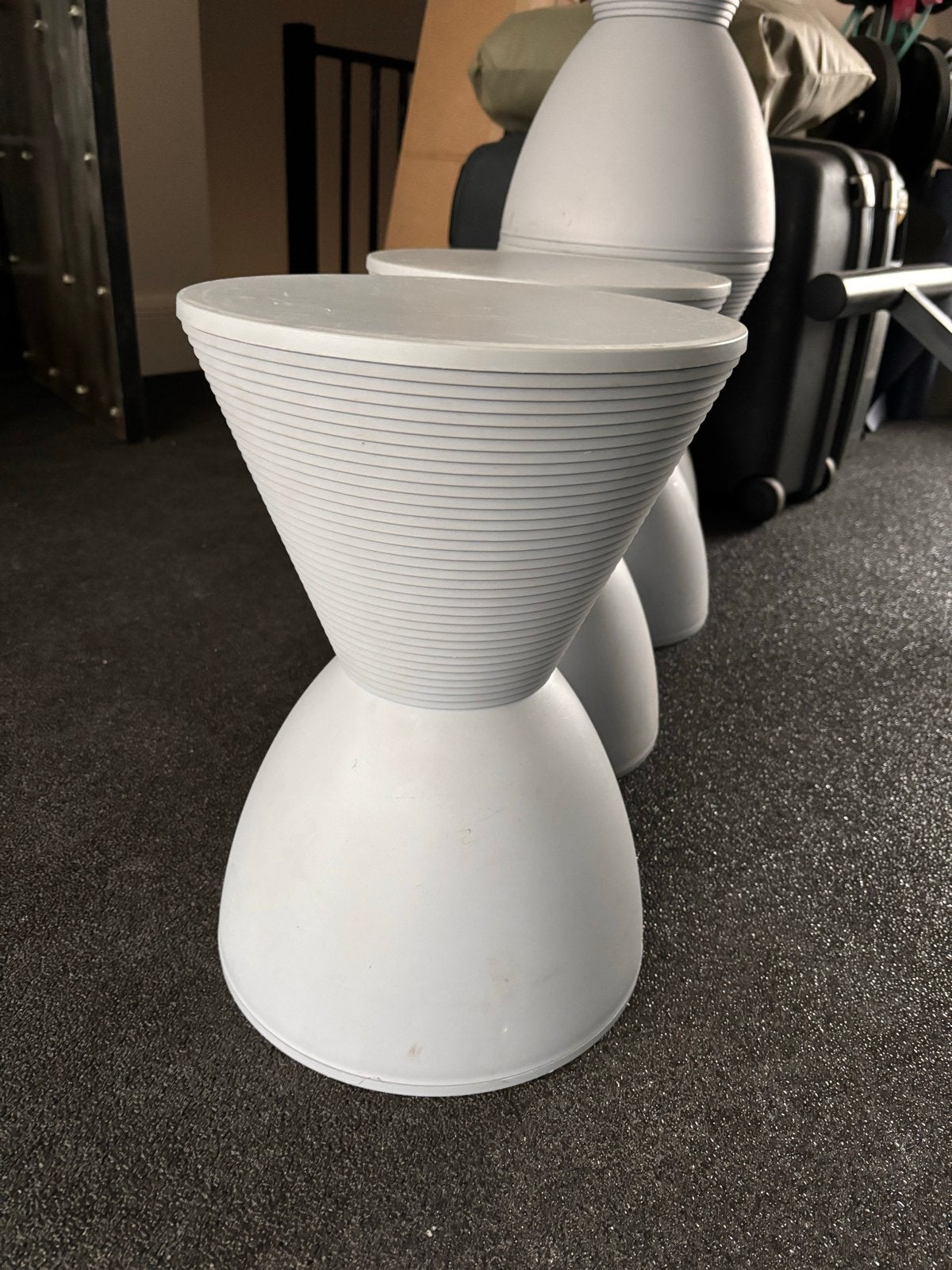 Design van Kartell Prince AHA krukken, licht grijs, Ophalen of Verzenden, Gebruikt, Kunststof