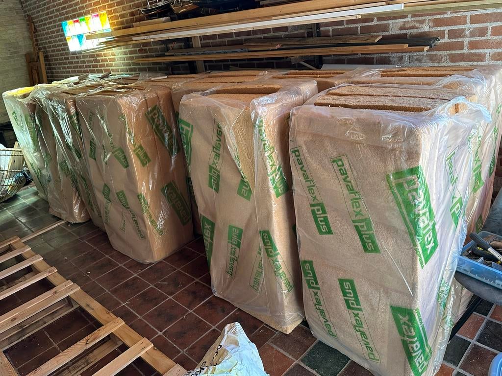 Biobased Pavaflex plus houtvezelisolatie 160mm 18,9m2 nieuw, Ophalen, Overige materialen, 12 cm of meer, Nieuw