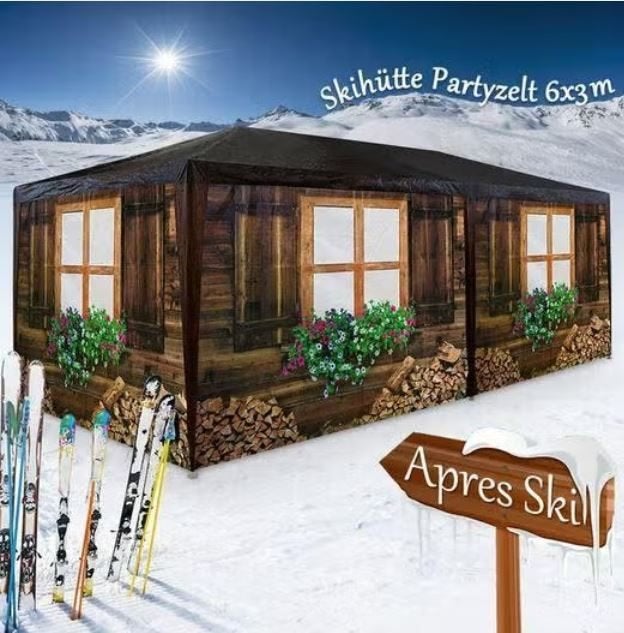 Paviljoen partytent skihut apres ski 3x6 GRATIS BEZORGD!, Verzenden, Partytent, Minder dan 4 meter, Nieuw
