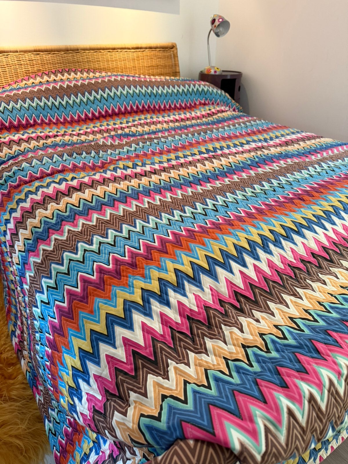 Missoni home plaid / bedcover / sprei, Ophalen, Zo goed als nieuw, Plaid, Meerkleurig