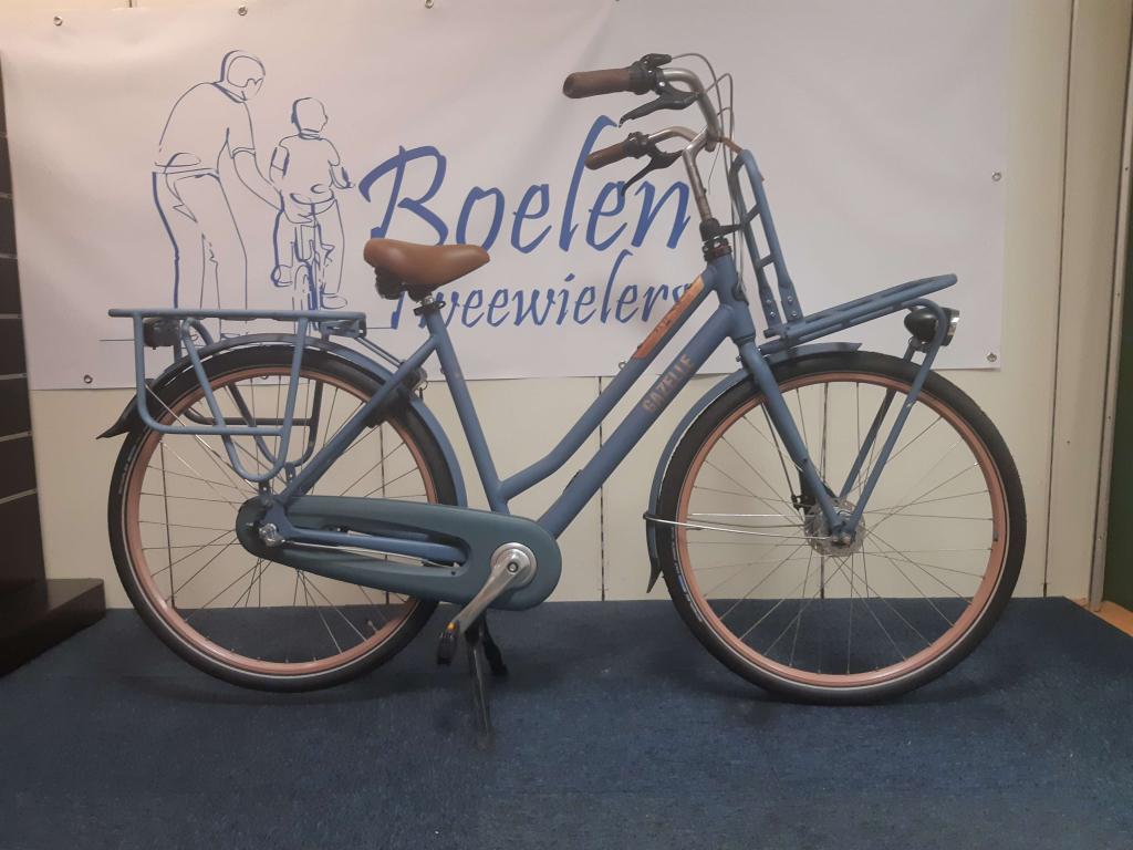 Gazelle Heavy Duty 28/54cm 3v Transportfiets Dames Blauw, Fietsen en Brommers, Fietsen | Dames | Damesfietsen, 53 tot 56 cm, Gazelle