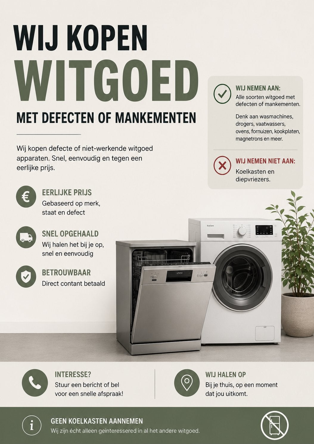 Snel van je defecte witgoed af? Ik Haal Het Op!, Ophalen