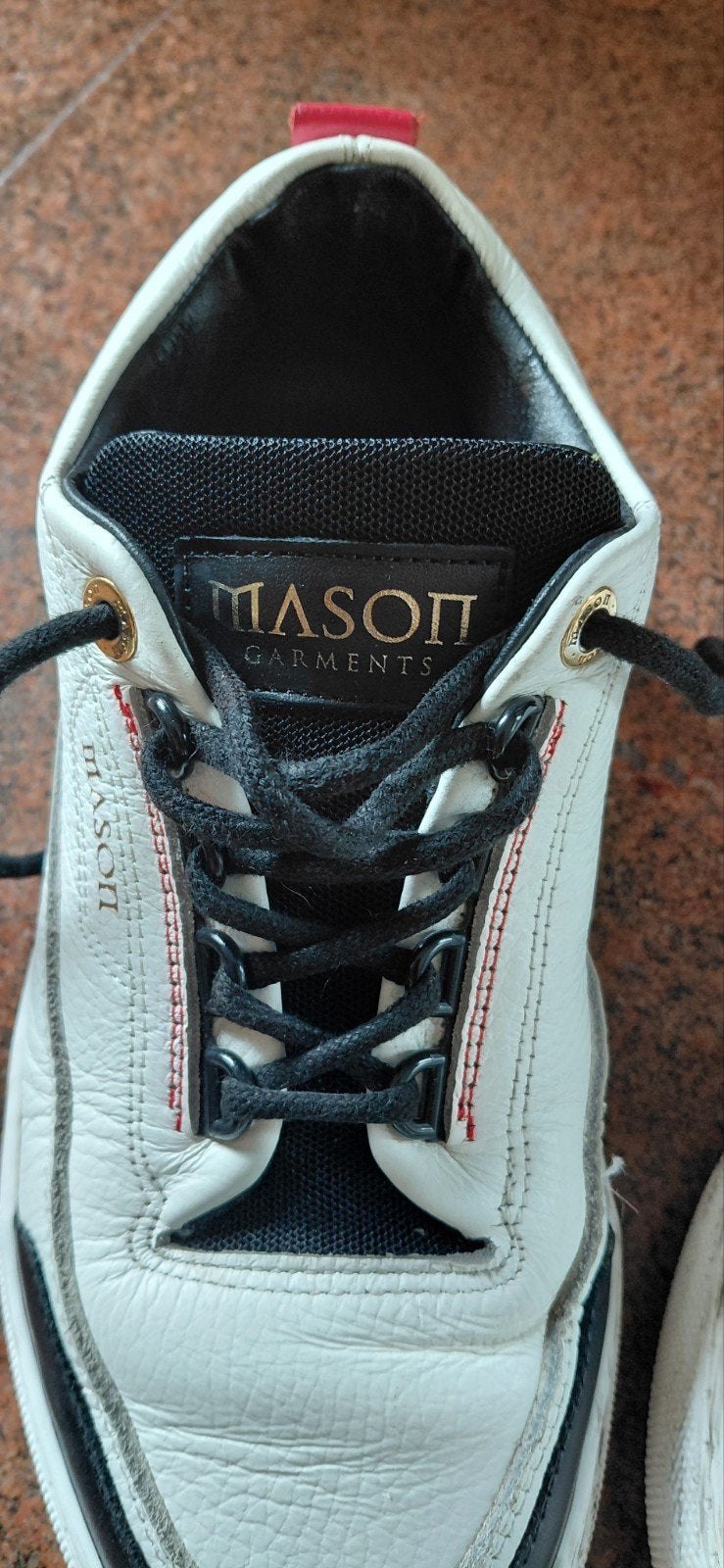 Mason Garments Tia Sneakers Wit, Rood, Zwart - Maat 38, Masoti Garments, Ophalen of Verzenden, Rood, Sneakers of Gympen