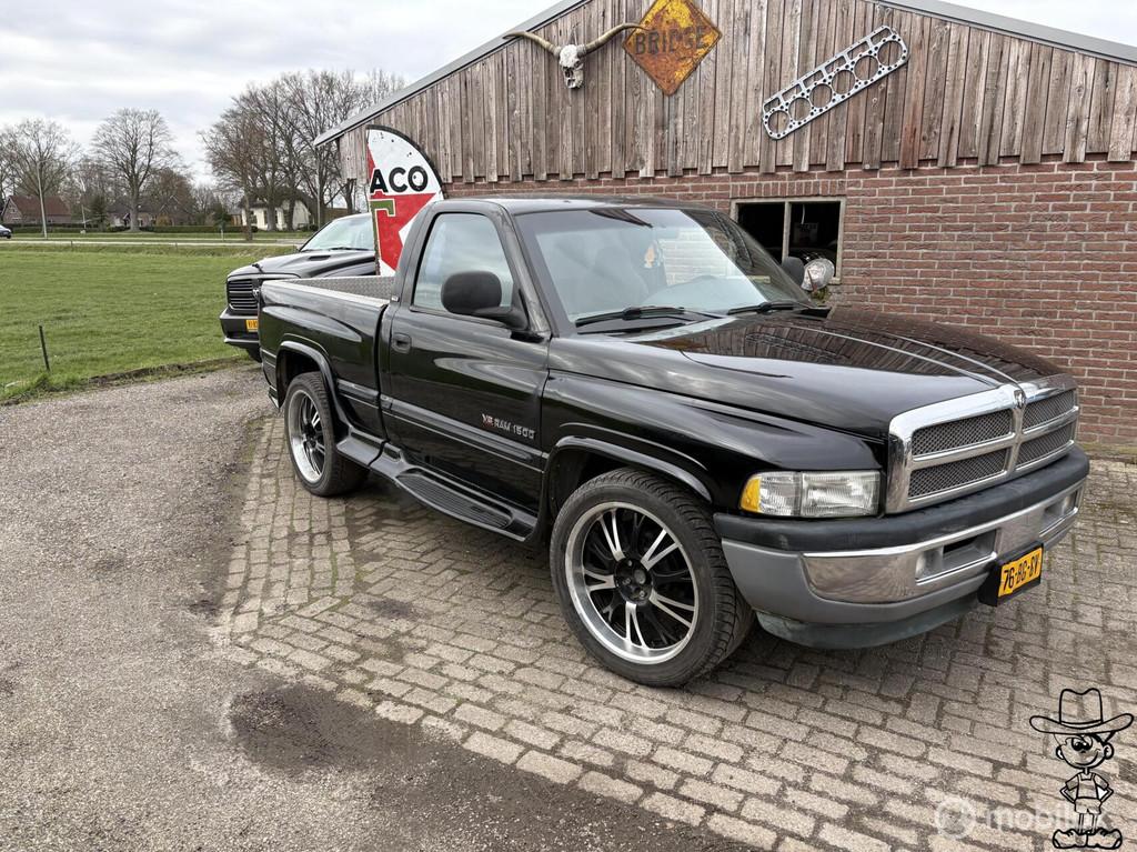 Dodge Ram 1500 Pick-Up v8 lpg benzine single cab shortbed, Auto's, Achterwielaandrijving, Gebruikt, 8 cilinders, Overige carrosserieën