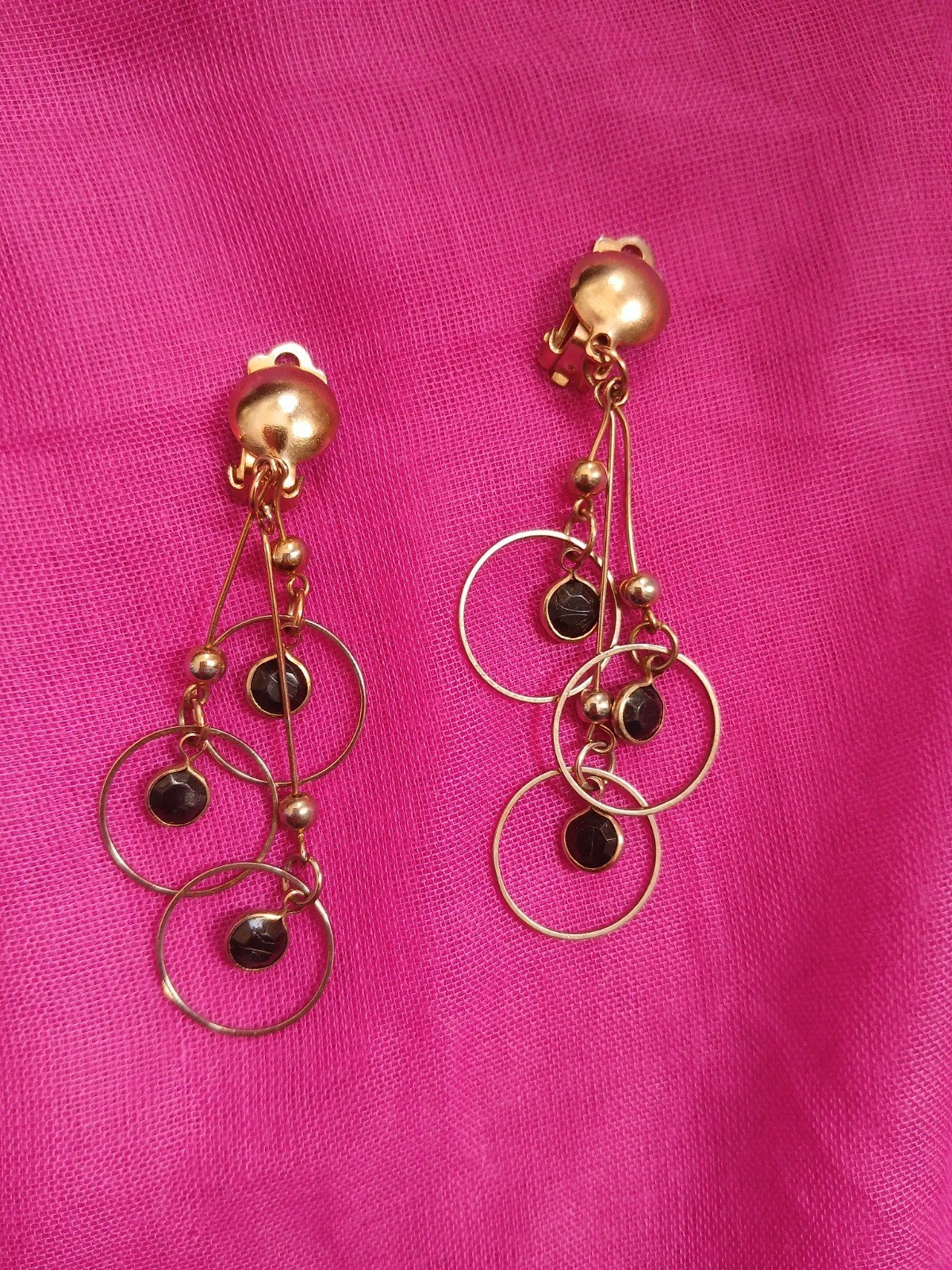 Vintage oorclips, Sieraden, Tassen en Uiterlijk, Oorbellen, Ophalen of Verzenden