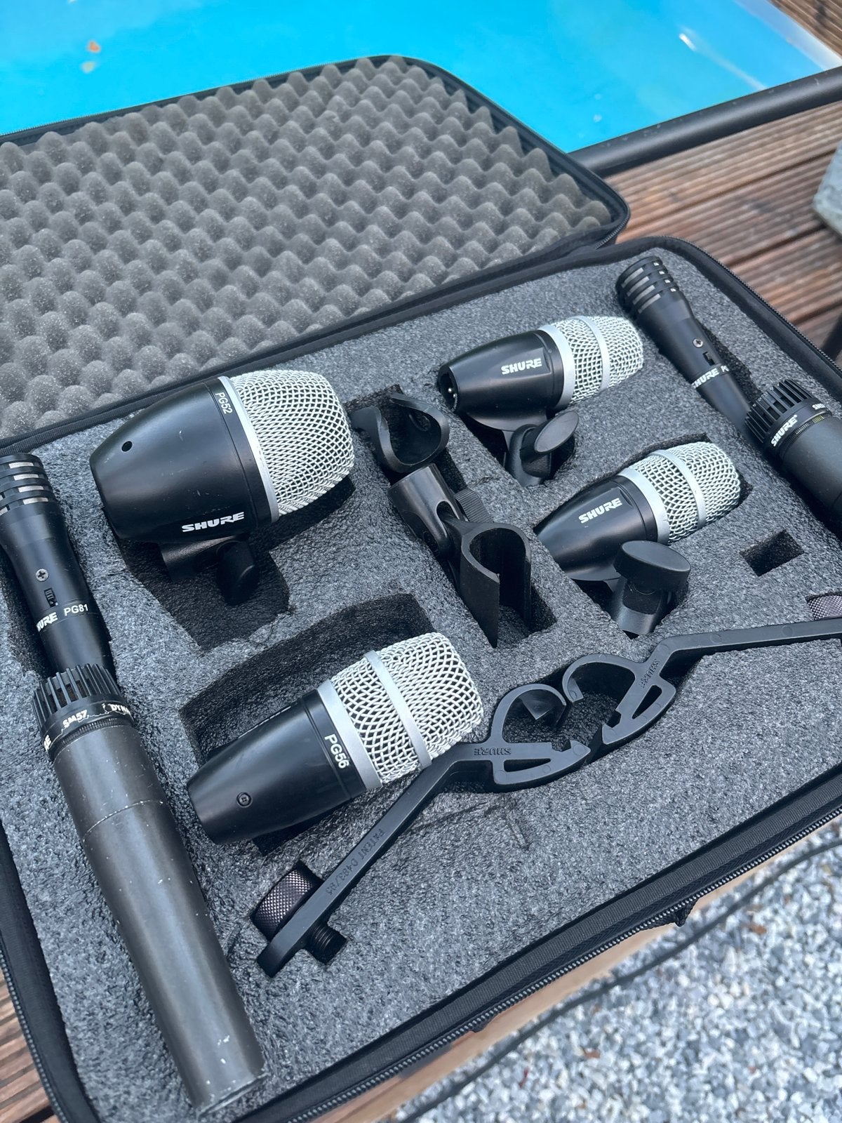 Shure PG Serie 9-delige drumset microfoons incl. 2x SM57, Ophalen, Gebruikt, Instrumentmicrofoon