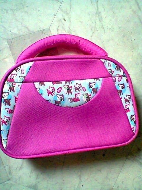 Roze Meisjes / Beauty Tasje Met Dieren Opdruk, Sieraden, Tassen en Uiterlijk, Toilettassen, Ophalen of Verzenden, Gebruikt, Roze