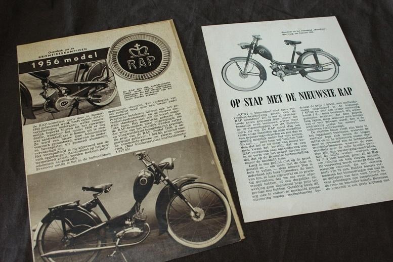 RAP rex bromfiets testen 1955 / 1956, Ophalen of Verzenden, Nieuw
