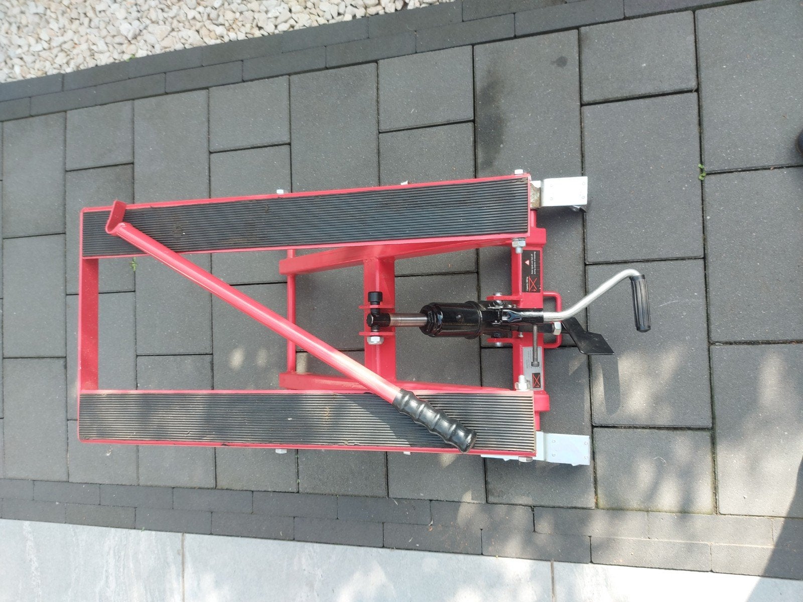 Hydraulische Motorfiets Hefbrug Krik - Rood, Ophalen, Hydraulisch, Garagekrik