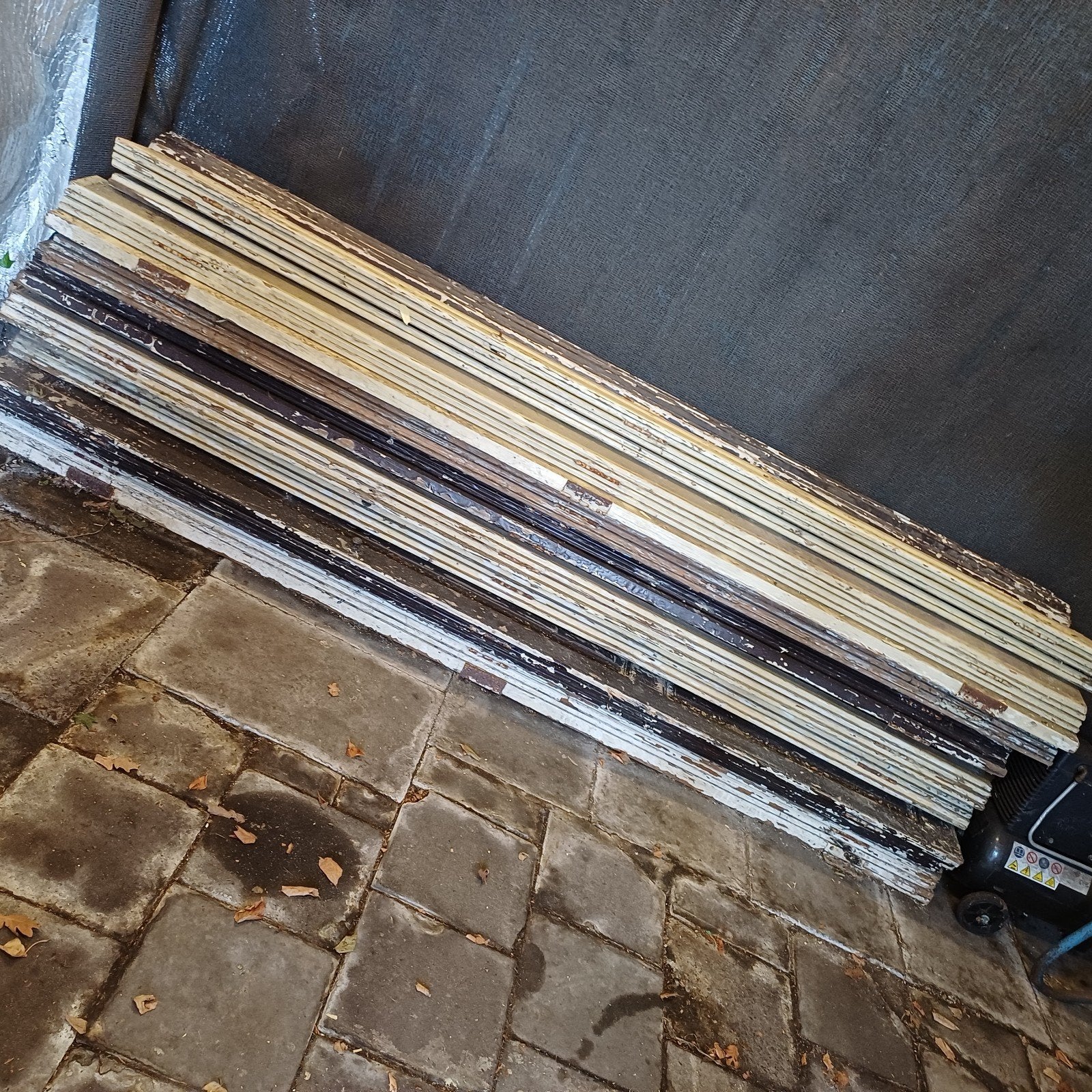 Brocante Franse luiken 2.50 hoog, Ophalen