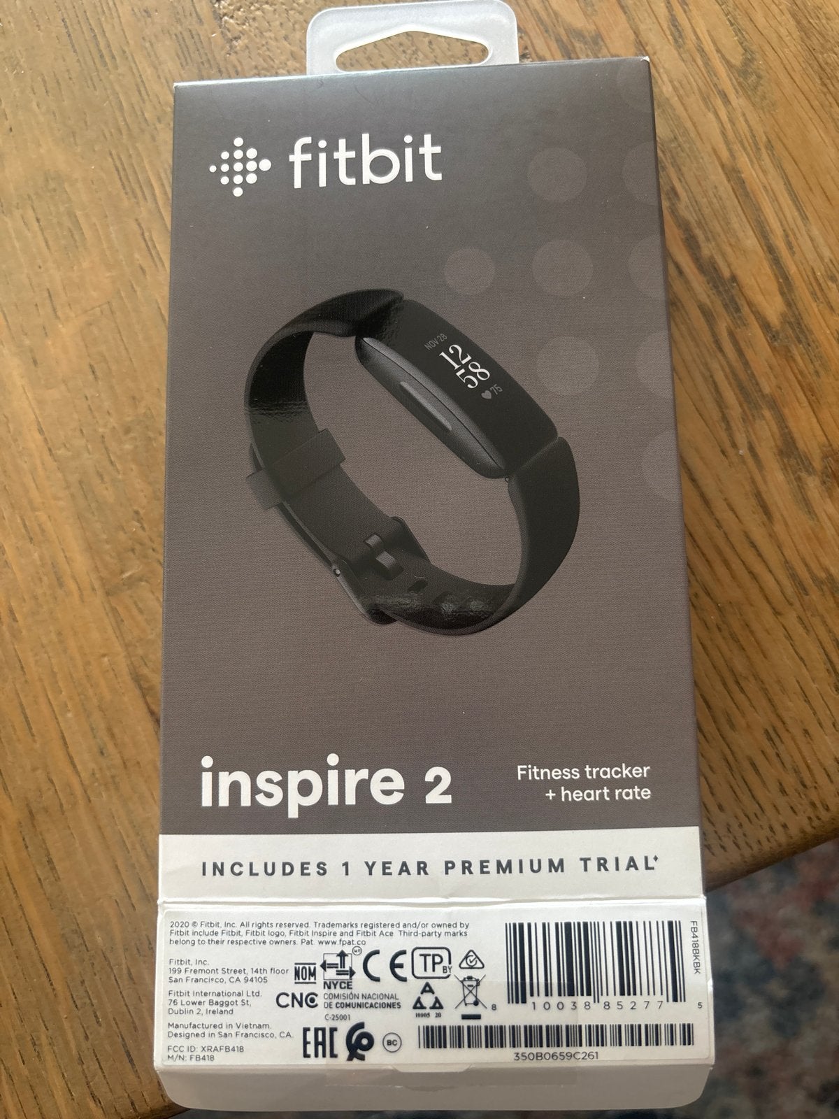 Fitbit Inspire 2 Fitness Tracker - Zonder oplader, Ophalen of Verzenden, Waterdicht, Gebruikt, Zwart
