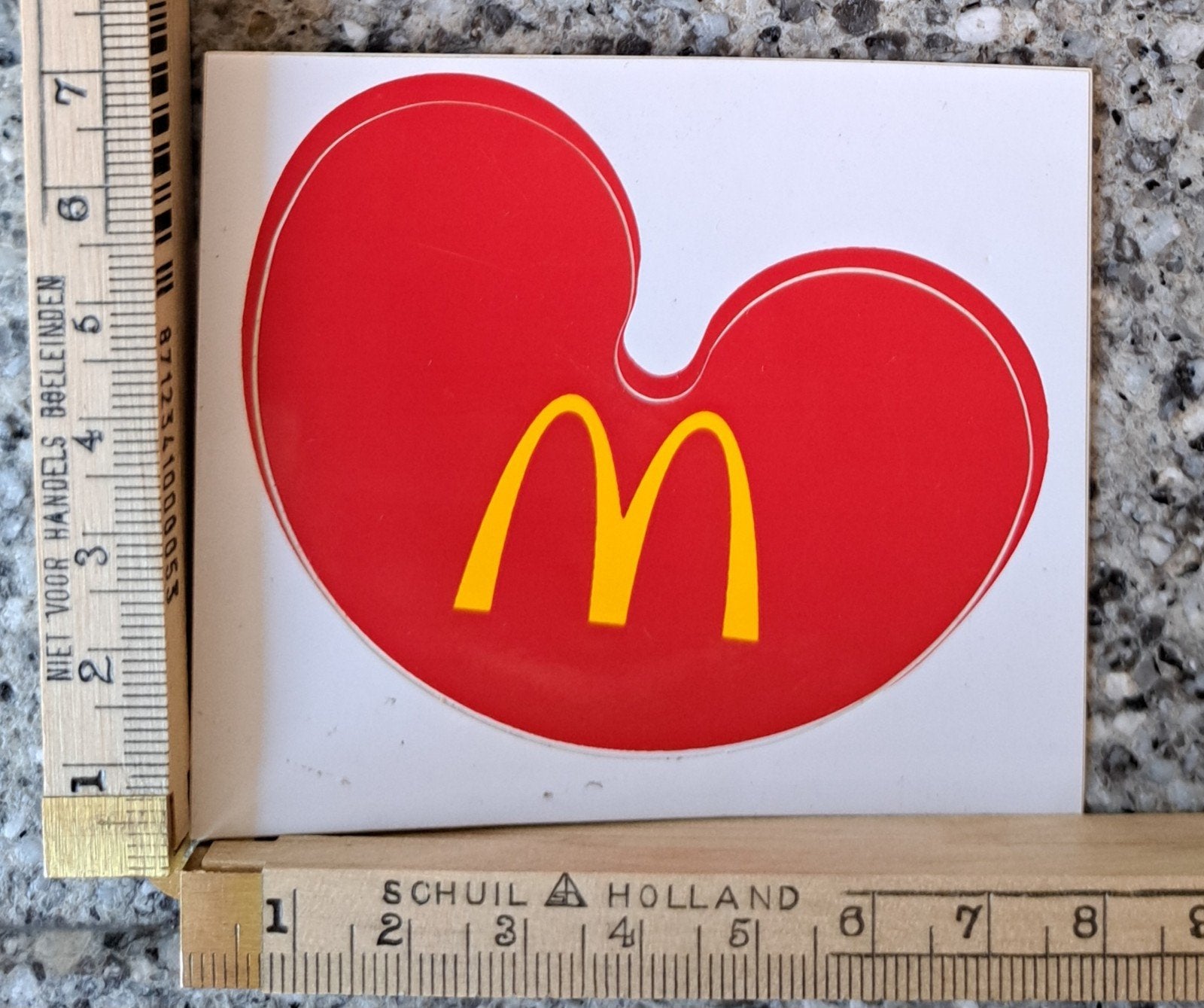 Vintage kleine sticker MC DONALD'S  logo merk, Ophalen of Verzenden, Zo goed als nieuw