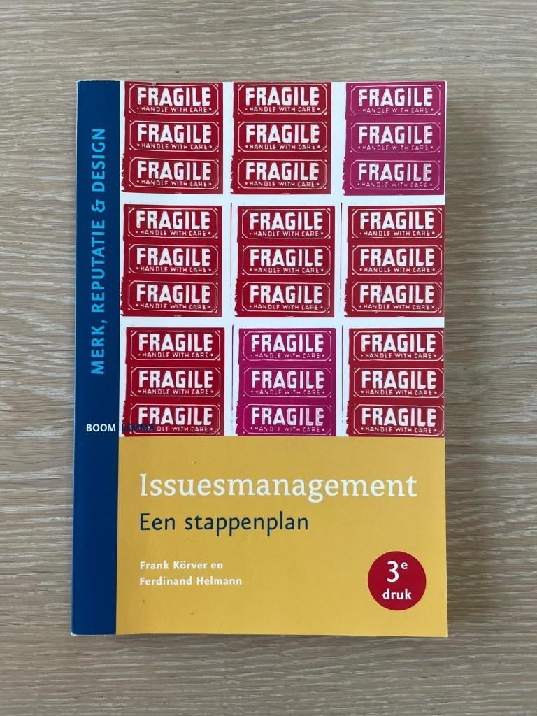 Issuemanagement Een stappenplan, Boom, Ophalen of Verzenden, Management, Zo goed als nieuw