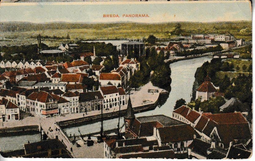 PANORAMA BREDA1908 -, Ophalen of Verzenden, Voor 1920, Gelopen, Noord-Brabant