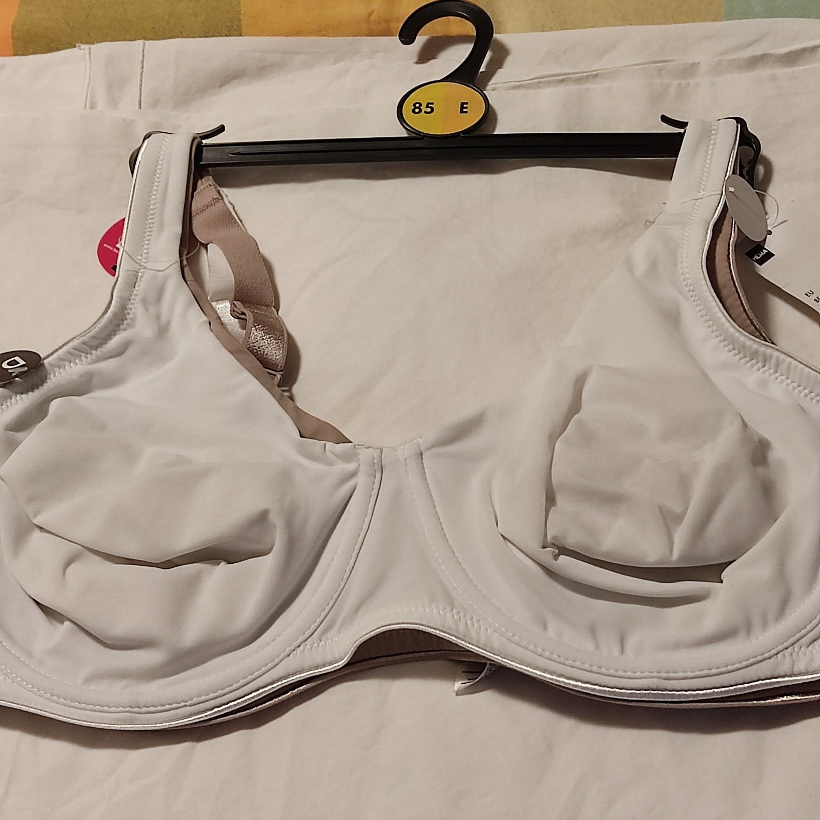 Hema BH 85E - Wit en Beige - Nieuw met kaartjes, Hema, Ophalen of Verzenden, Wit, BH