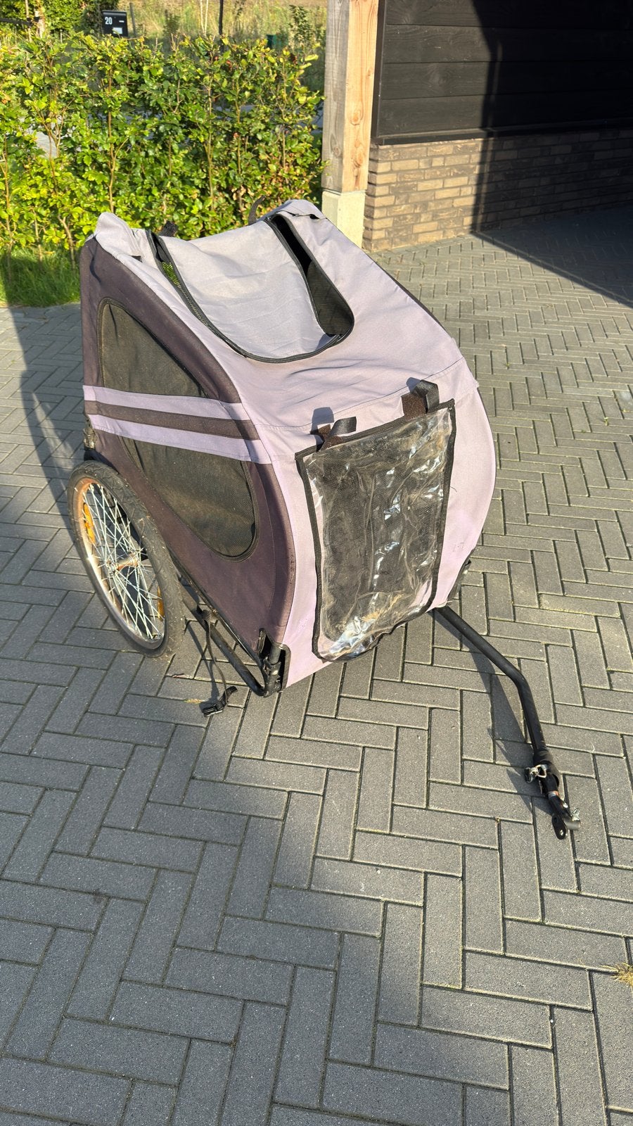 Opvouwbare honden fietskar - Ideaal voor onderweg!, Ophalen, Gebruikt, Opvouwbaar, 20 tot 40 kg