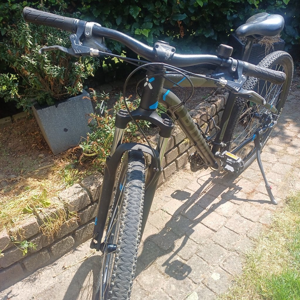 Rockrider 520 MTB blauw - Jeugdfiets 10-14 jaar, Fietsen en Brommers, Gebruikt, Hardtail, Schijfrem, Ophalen