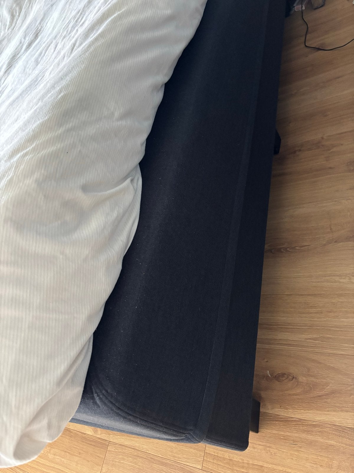 Swiss Sense Boxspring 160x200cm met 2 toppers, Ophalen, Gebruikt, Zwart, Tweepersoons