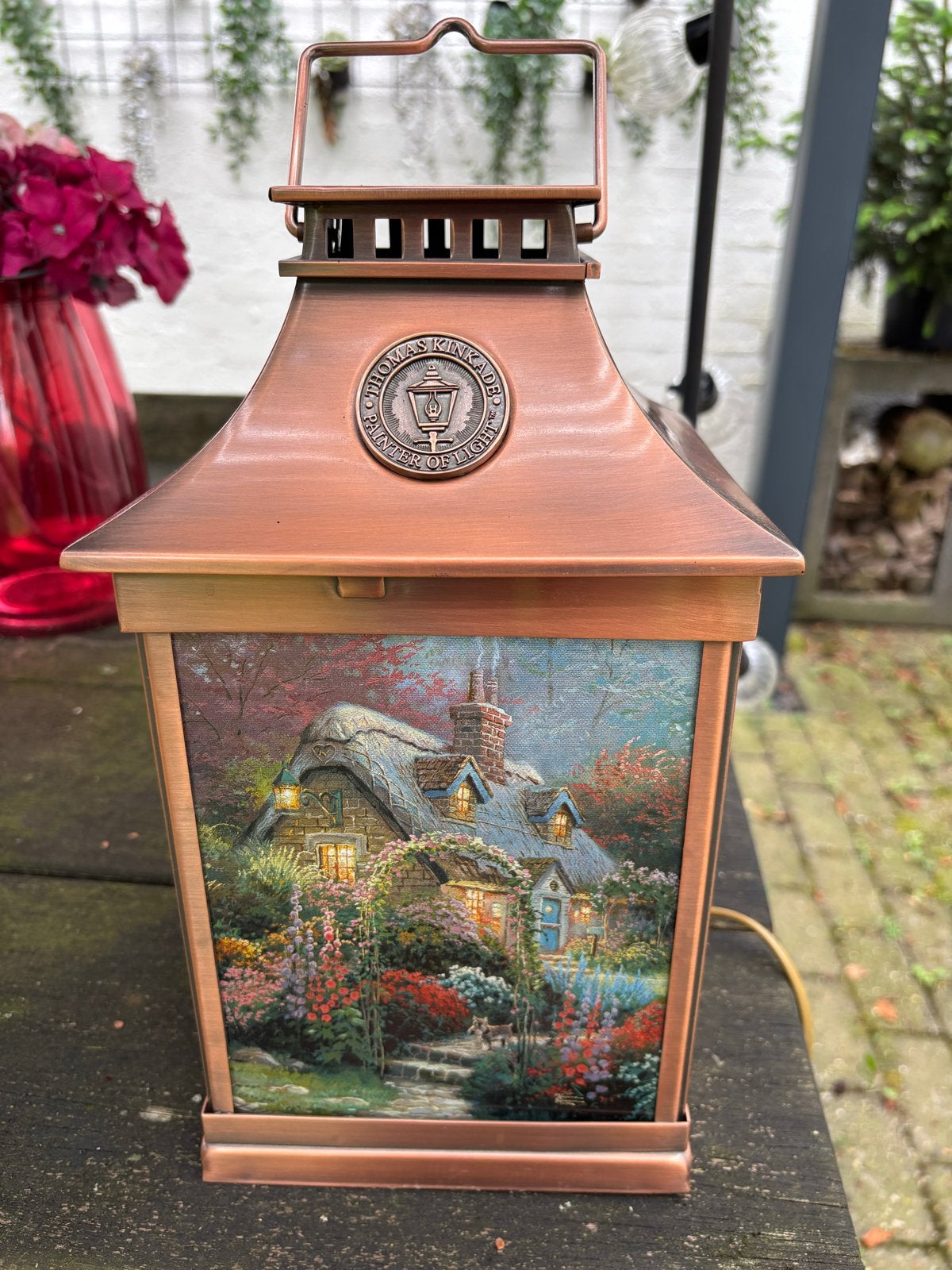 Thomas Kinkade Lamplight Village Lantern - Limited Edition, Overige merken, Gebruikt, Meerkleurig, E14 (klein)