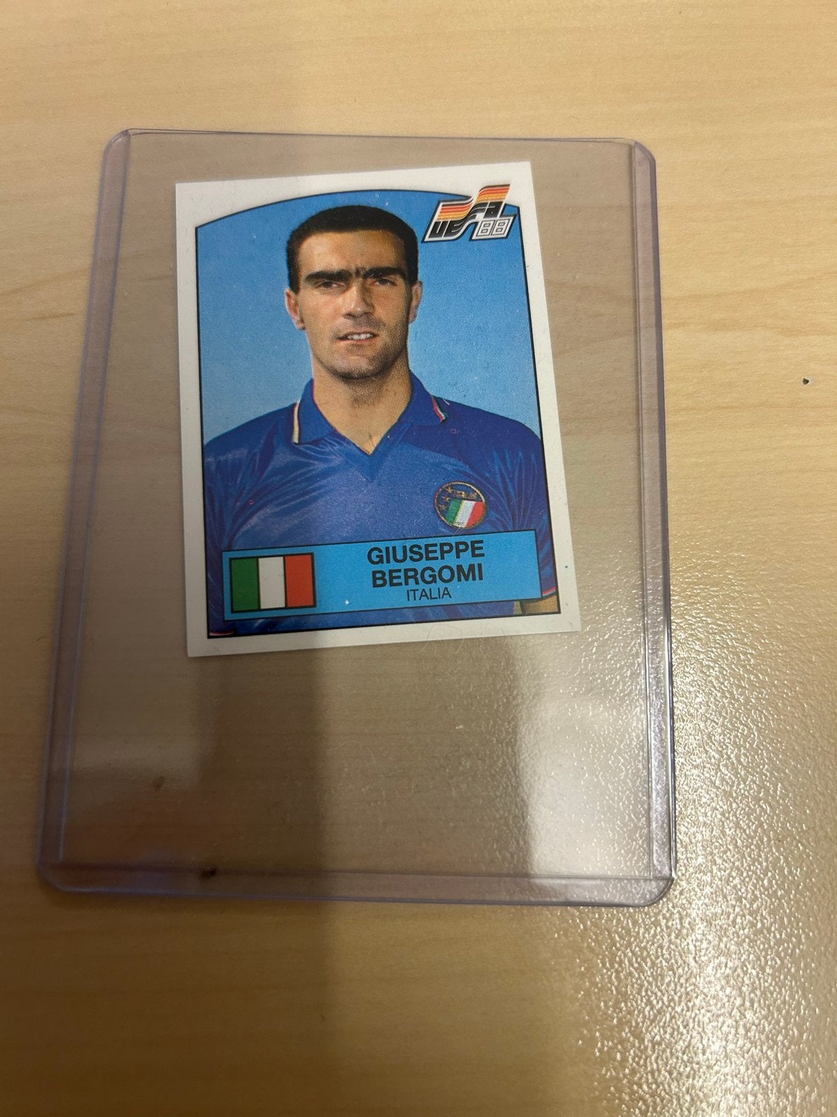 Giuseppe Bergomi Panini EURO 88 Sticker - Italië, Ophalen of Verzenden, Zo goed als nieuw, Sticker
