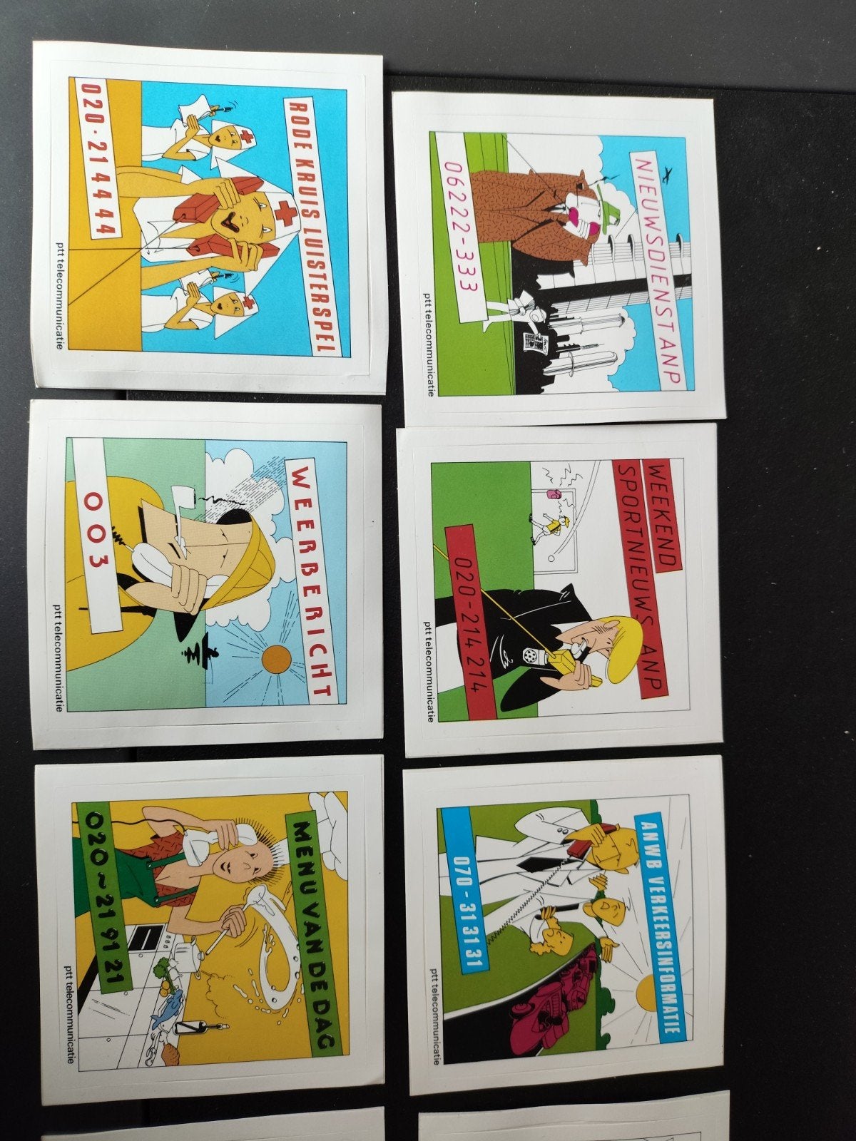 PTT Telecommunicatie Stickers Collectie, Verzamelen, Ophalen of Verzenden, Gebruikt