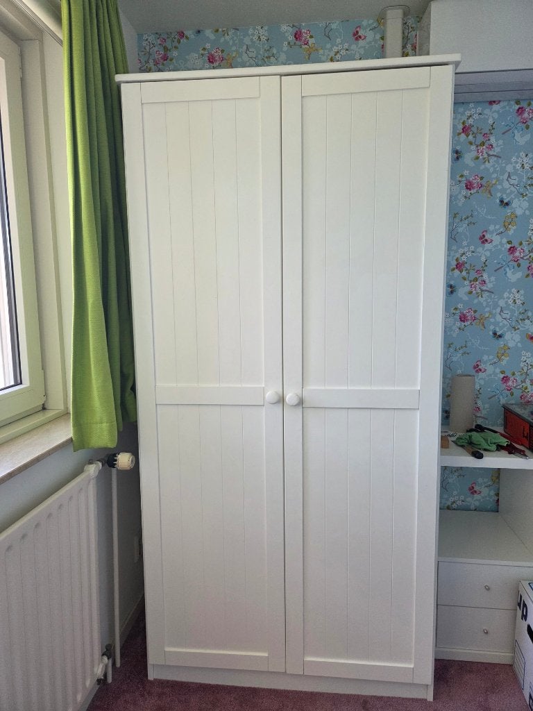 Witte Kledingkast voor kinderkamer, Ophalen, Gebruikt, Kast, 50 tot 70 cm