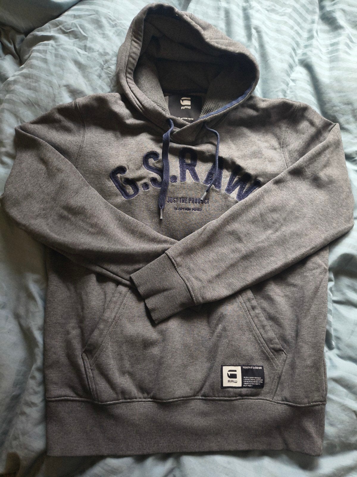 GStar RAW hoodie donkergrijs maat M (valt meer als S), Ophalen of Verzenden, Zo goed als nieuw, Grijs