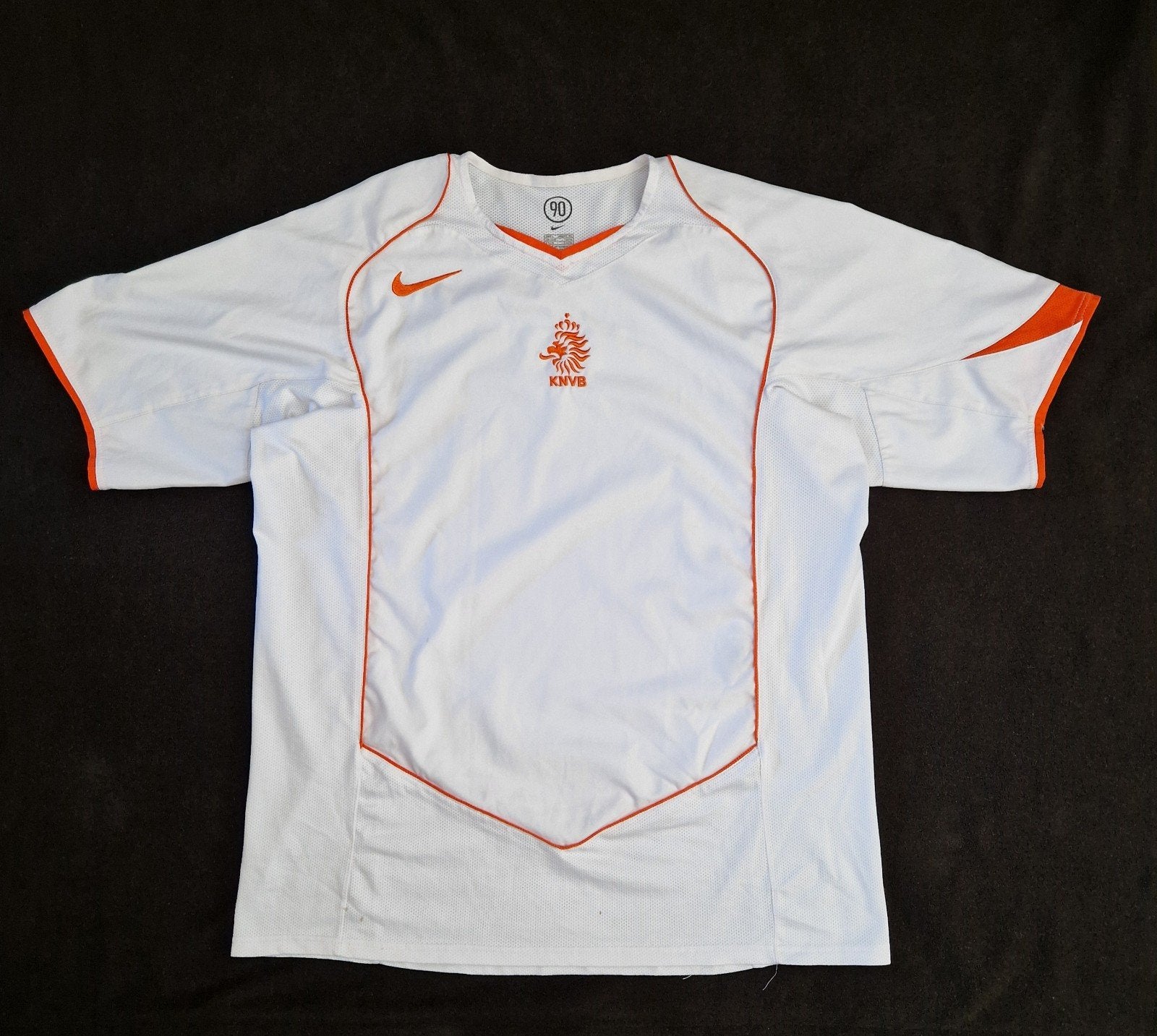 Nederlands elftal 2004 Knvb Oranje shirt M, Maat 48/50 (M), Wit, Nike, Ophalen of Verzenden