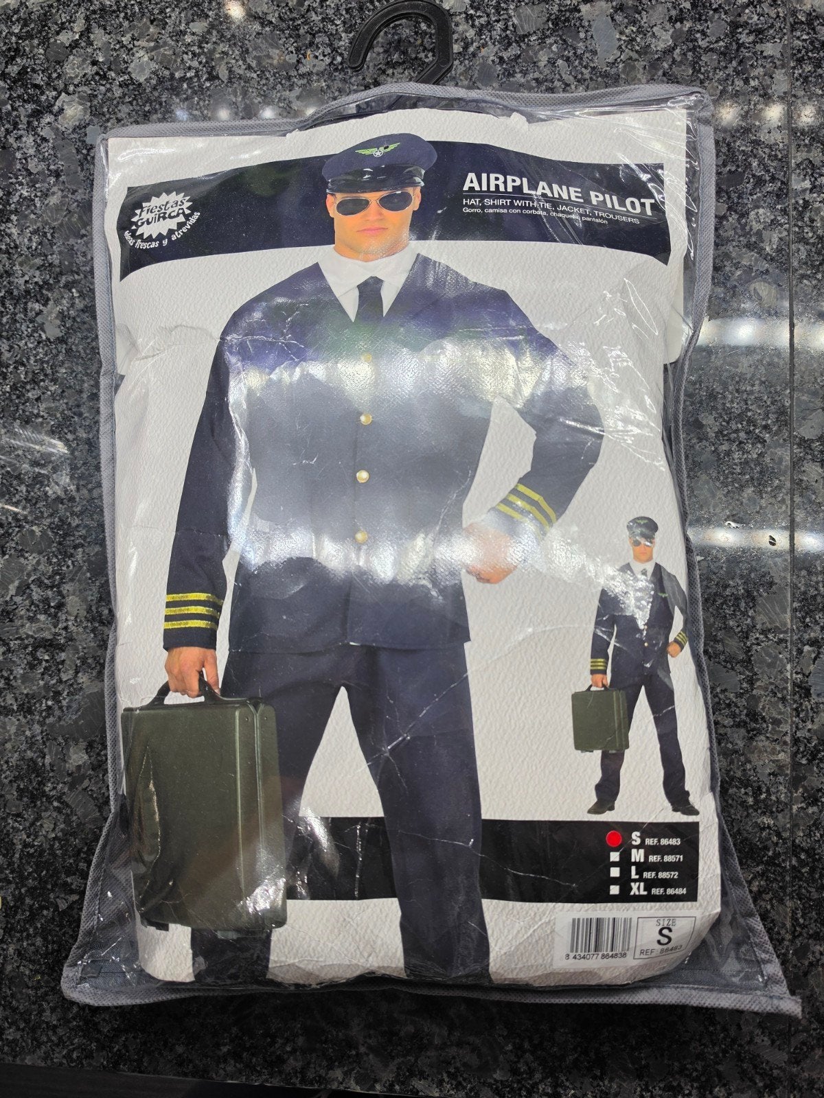 Piloten kostuum xs netjes, Ophalen, Zo goed als nieuw, 170 of groter, Jongen of Meisje