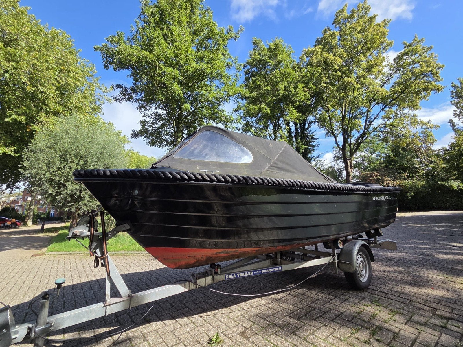 Admiral 470 XL Deluxe Sloep met Suzuki 9.9 pk met trailer, Admiral, Gebruikt, 10 pk, 5 m