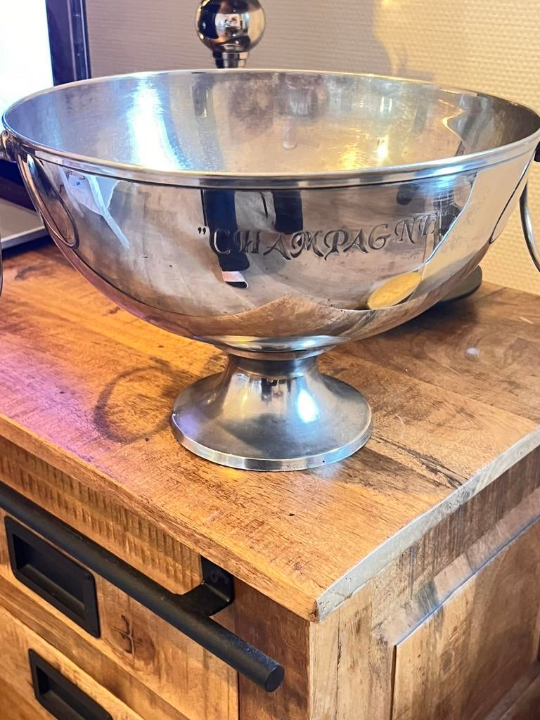 Prachtige champagne koeler, Ophalen of Verzenden, Zo goed als nieuw, Rond