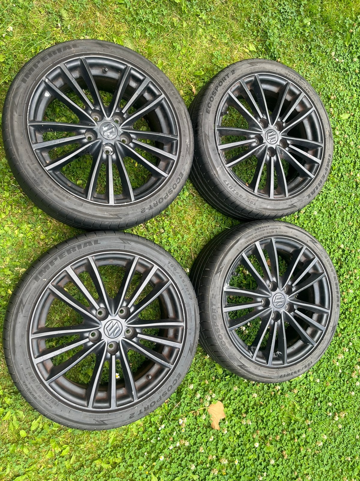 Originele Swift 5x114,3 sport velgen banden 195 45 17, Ophalen, Voor, Suzuki, Deur