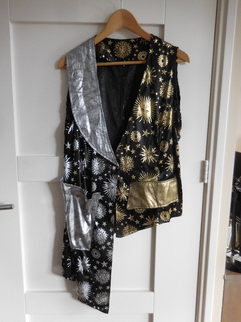 2 x jasje voor een feest. Zilver/goedkleurig. Dunne stof., Ophalen of Verzenden, Zo goed als nieuw, Kostuum, Carnaval