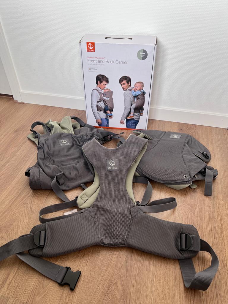 Stokke draagzak, Kinderen en Baby's, Babydragers en Draagdoeken, Overige merken, Buik of Rug, Ophalen of Verzenden, Zo goed als nieuw