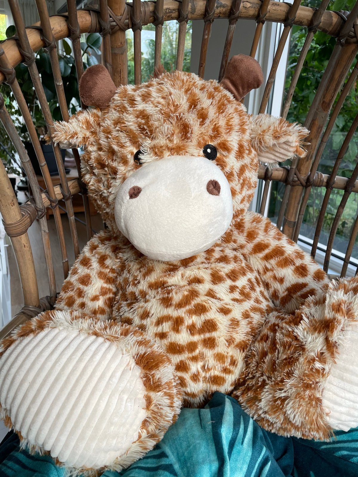 Grote XL Giraf Knuffel Zittend 58 cm - Zo goed als nieuw, Giraf, Ophalen of Verzenden, Zo goed als nieuw, Middelgroot (20 tot 80 cm)