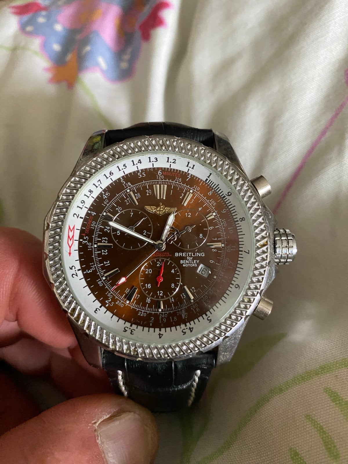 Breitling imitatie horloge - Heren polshorloge, Staal, Polshorloge, Ophalen, Overige merken