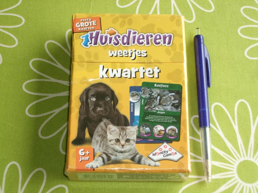 Nieuw in seal: Huisdieren weetjes kwartet, Verzamelen, Ophalen of Verzenden, Nieuw, Kwartet(ten)