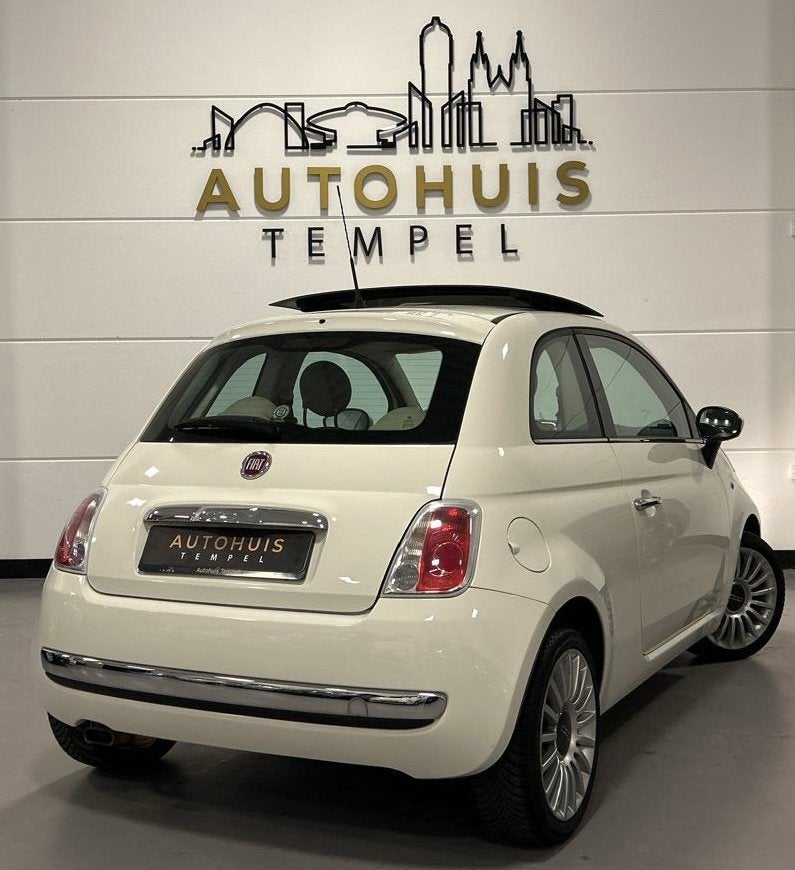 Fiat 500 1.2 Lounge Nap Airco Leder Panoramadak Isofix 16Inc, Auto's, Voorwielaandrijving, Gebruikt, 1242 cc, 4 cilinders