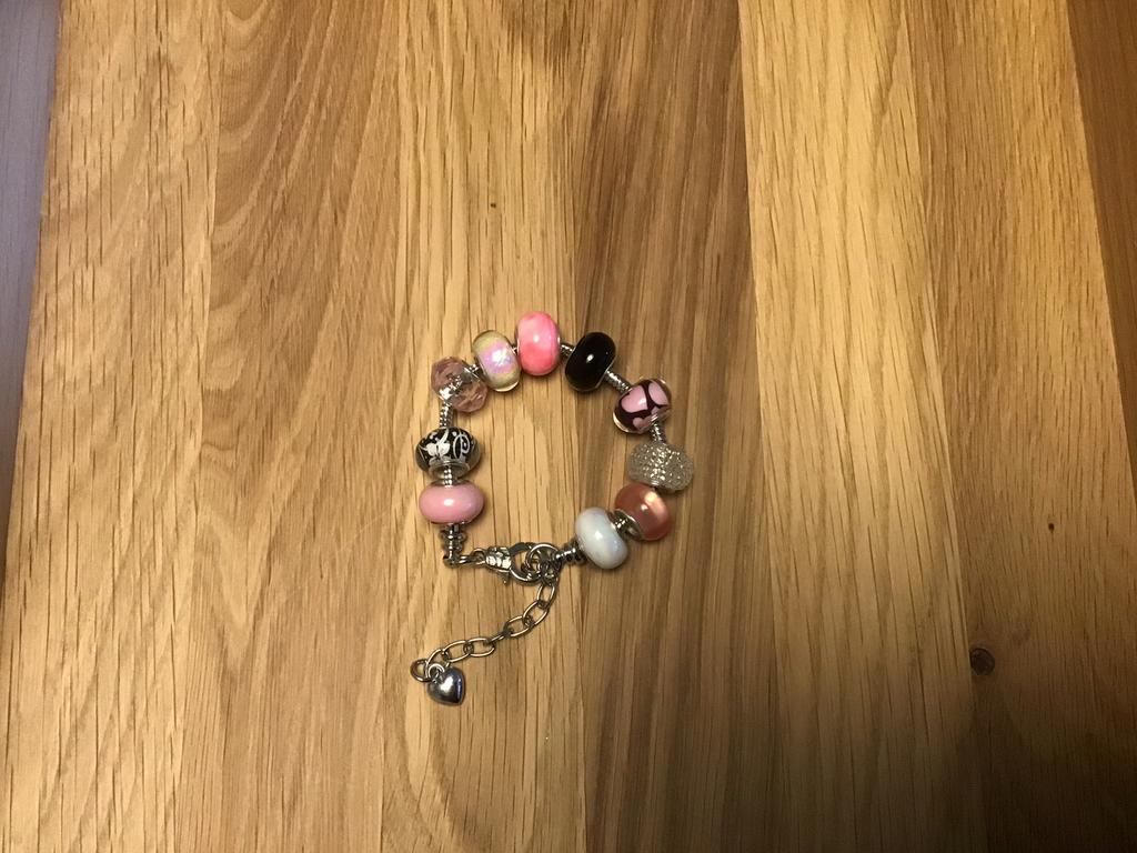 Glazen kralen armband, Overige materialen, Nieuw, Ophalen of Verzenden, Roze