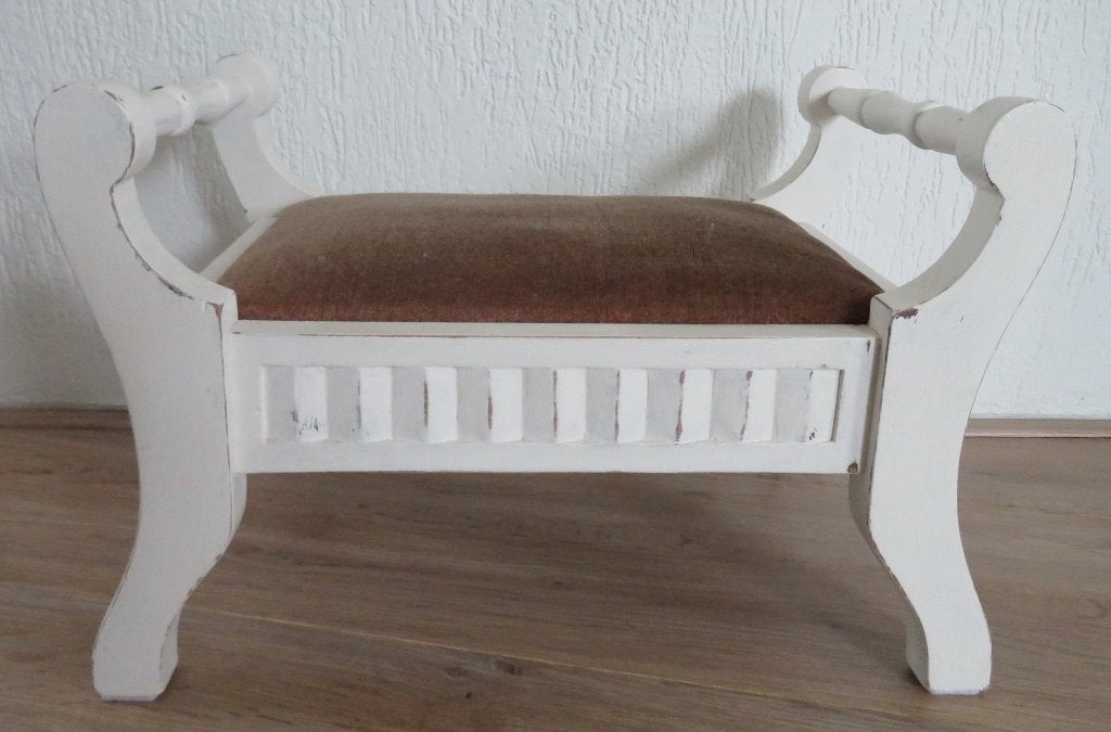 Brocante Bankje voor sier/decoratie, Ophalen of Verzenden, Zo goed als nieuw