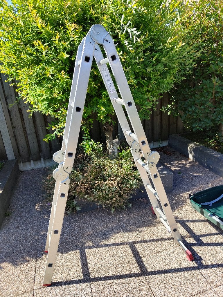 4x3 reformladder, Doe-het-zelf en Verbouw, Ophalen, Gebruikt, Opvouwbaar of Inschuifbaar, Minder dan 2 meter