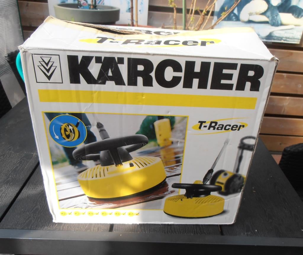 Karcher T-racer terrasreiniger, Ophalen of Verzenden, Gebruikt, Elektrisch, Karcher terras reiniger