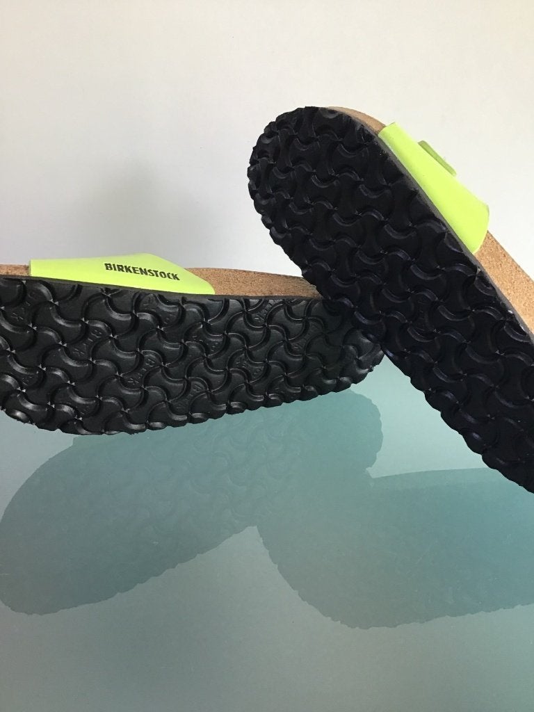 Birkenstock Madrid groene slippers | 39 | Gratis verzenden, Slippers, Verzenden, Zo goed als nieuw, Groen