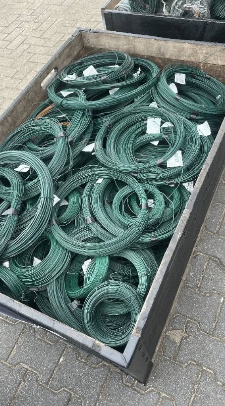 Binddraad of spandraad RAL6005 – 50 of 100 meter per rol, Tuin en Terras, Gaas en Draad, Ophalen, Zo goed als nieuw, 20 meter of meer